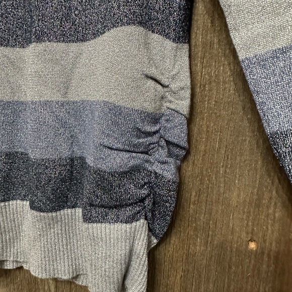 77kids by American Eagle Glitter Cardigan with Pockets in Blue Size XS 5 6 - Picture 5 of 17